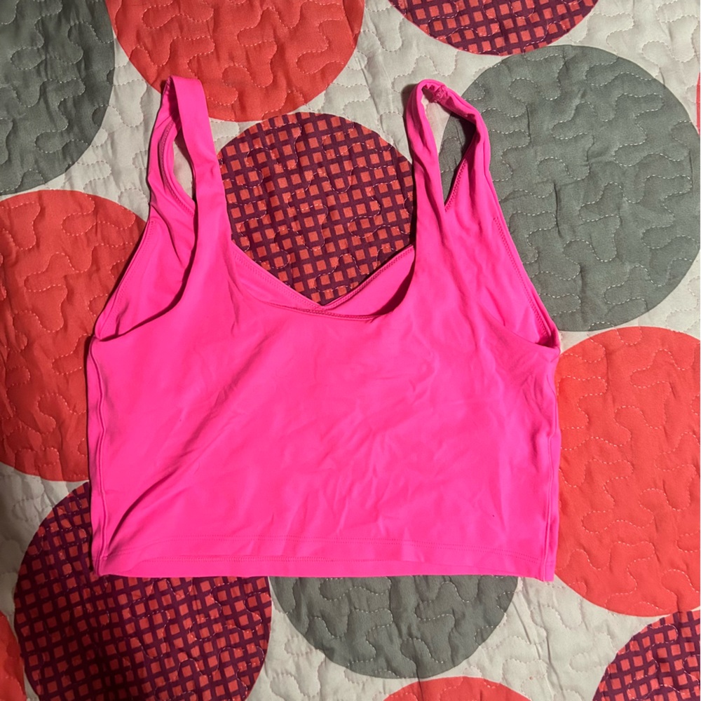 AERIE Bright Hot Pink Racerback Sports Bra